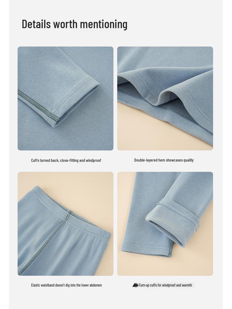 Atmungsaktives antibakterielles Kaschmir-Unterwäscheset für Kinder für den Herbst