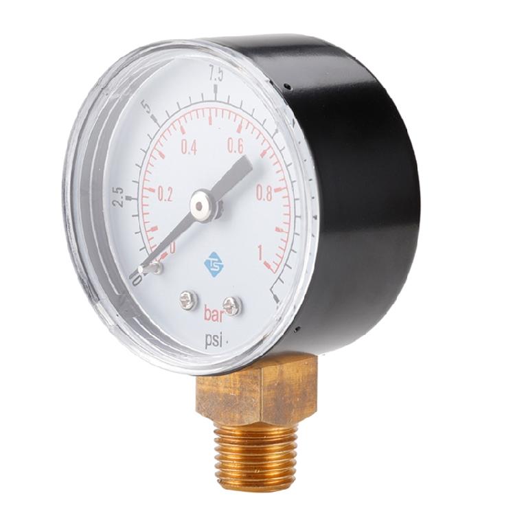 Mini Low Pressure Gauge For Fuel Air Oil Or Water 0-15psi/0-1bar BSPT Manometer