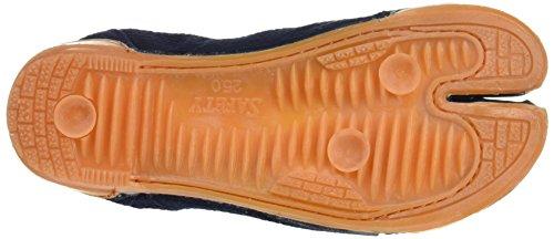 Works Homme "Fuga" Sewn-on Tabi Socks with Resin Toe Cap, 8-Piece Set, Men's Size 150-8, Navy, Size 25.5 Cm