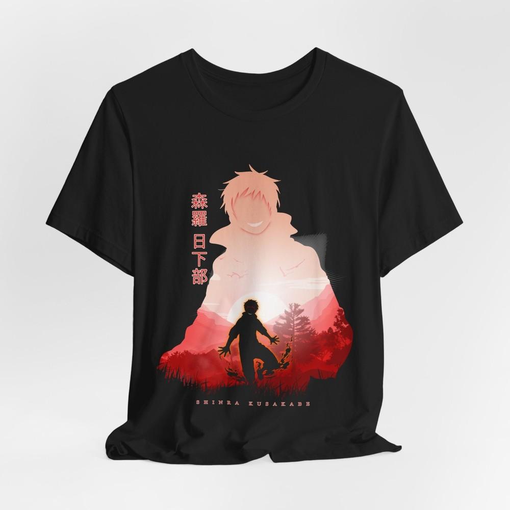 Shinra Kusakabe Tee, Anime Fire Force Shirt, Japanese Manga Graphic Top, Unisex