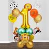 Jungle Forest Theme Sage Green Balloons Arch Garland Kit Kids Boys Birthday Party Decorations