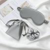 3Pcs Set Women Imitated Silk Sleep Eye Mask Eye Patches Eyeshade Blindfold Travel Rest Eye Cover Night Eyeshade