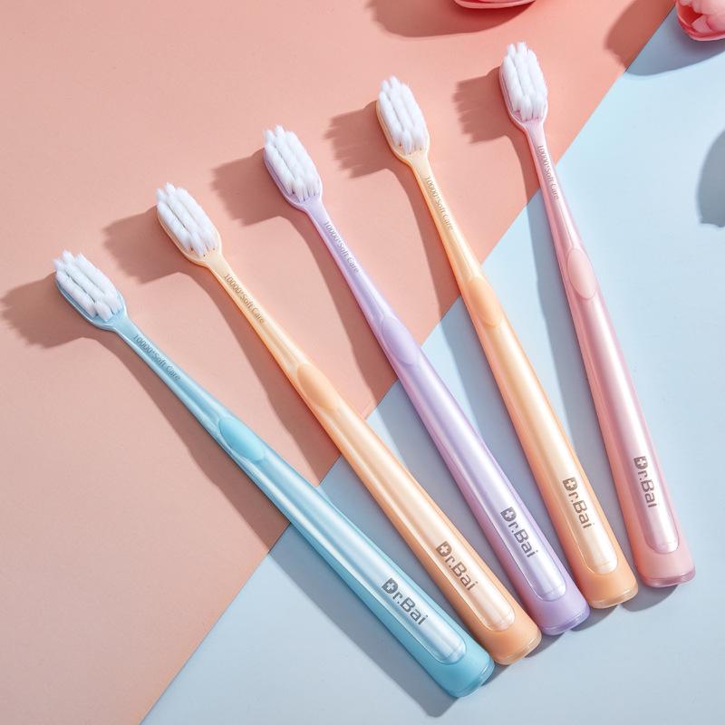 Doctor Bai Soft Bristle Toothbrush Set - 5-Piece Family & Travel Gift Box