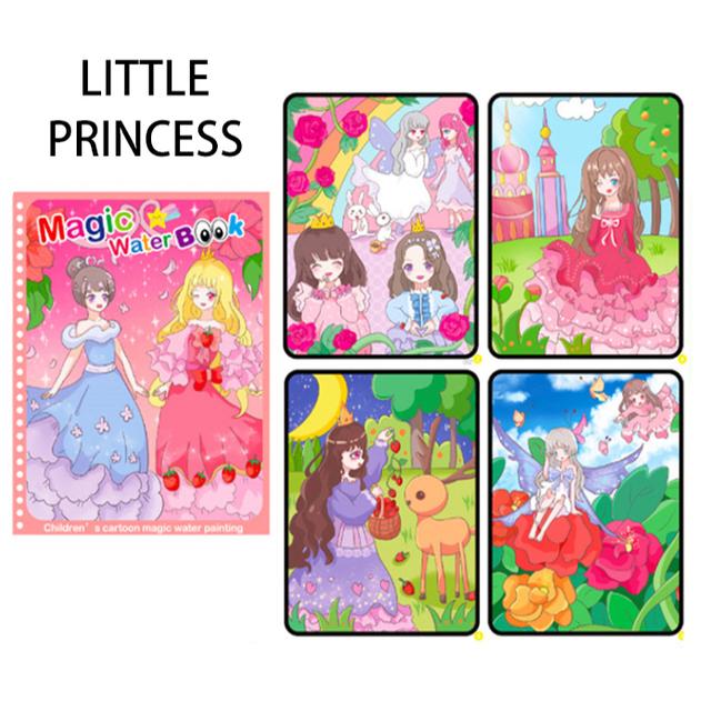 1ks Kouzelná kniha Kreslení vodou Montessori hračky Opakovaně použitelné omalovánky Kouzelná kniha kreslení vodou Senzorické hračky pro ranou výchovu