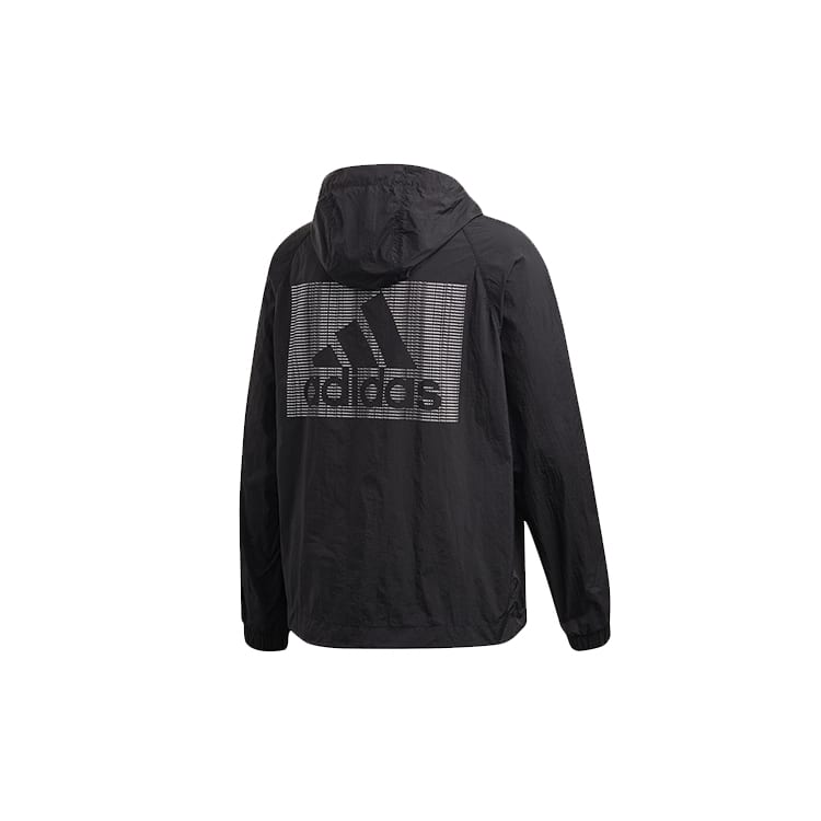 adidas Jackets Men's Black Hooded Moderate Other FI0620