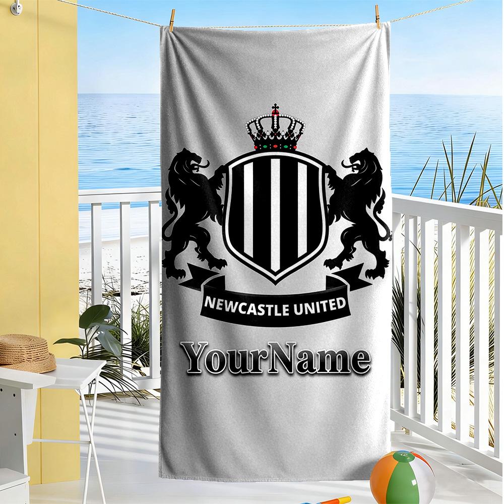 Newcastle Customizable Name Beach Towel Quick-Dry Soft Microfiber
