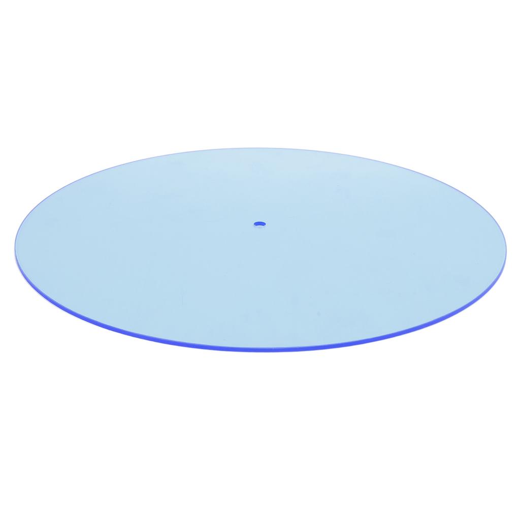Turntable Mat Transparent Acrylic Reduce Static Dust Noise Record Platter Slipmat for 12 Inch Vintage Record Player