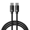 120W Fast Charging Dual Type-C Data Cable for Apple, Huawei, Honor Laptops and Phones