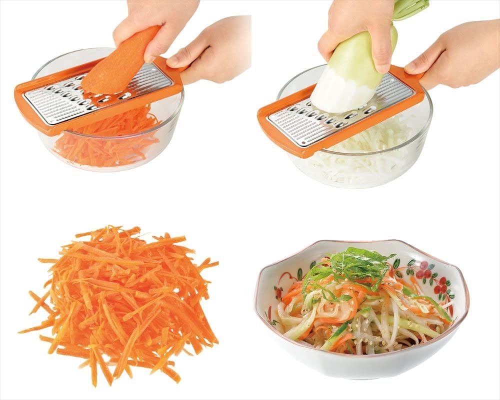 Julienne-Schneider Gemüse Julienne Fein gerieben Gemüse Hergestellt in RC Aufkleber enthalten Schneider, Set, Sparschäler, Schneider, Schneider, Gemüse, Rettich,