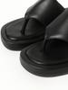 B:MING LIFE STORE by BEAMS Platform Thong Sandals (Sizes 22.5-24.5cm) Women's Black Size 23.5