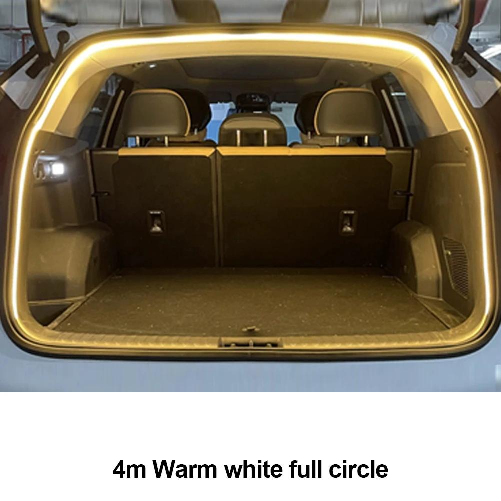 Car High Brightness Trunk Lighting Ambient Light Interior Decoration LED Wiring Free Automatic Sensing Tailgate Light Strip