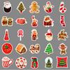 50 Christmas Ins Style Personalized Festival Guka Hand Account Creative Decoration Mobile Phone Case Suitcase Stickers