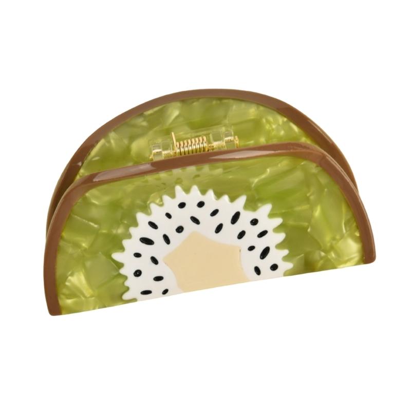 Stylish Fruit Acetate Hair Claw Clip Unique Designs Women's Hair Accessory for Daily Outings and Casual Gatherings