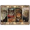 Retro Tin Signs Wall Art Bathroom Room Home Decor Items Vintage Metal Signs Accessories Luxury Decoration Poster Bar Accessories