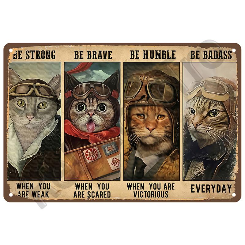 Retro Tin Signs Wall Art Bathroom Room Home Decor Items Vintage Metal Signs Accessories Luxury Decoration Poster Bar Accessories