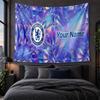 Personalisierte Wandbehänge Chelsea FC Muster Kunst Hintergrundtuch