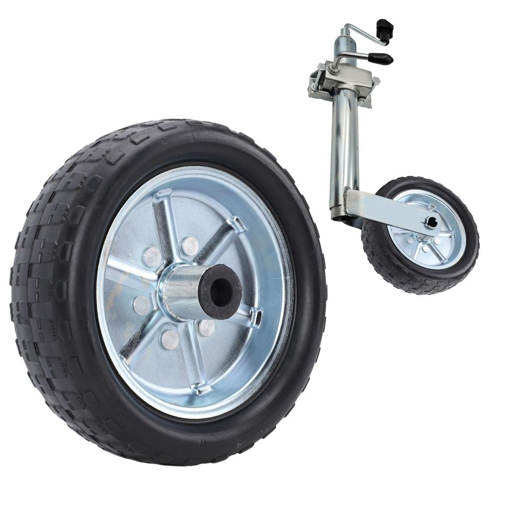10-inch Trailer Jack Replacement Wheel, 2000 Lb. Powerful Trailer Tongue Jack Wheel, 84mm Rim, Oil-Resistant, High-Strength Trailer Jack Caster