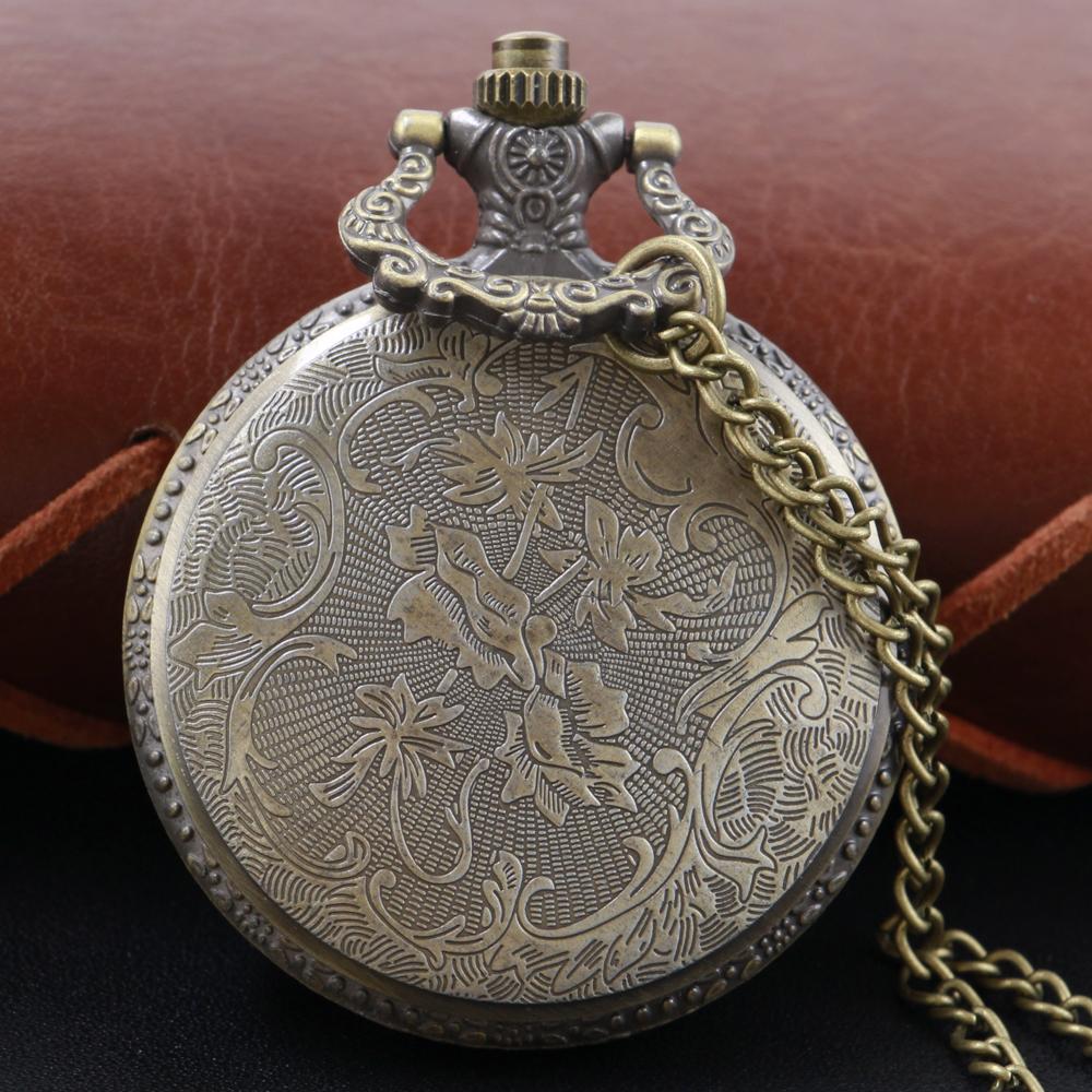 Bronze Classic Wukong Monkey Character Men's and Women's Quartz Pocket Watch Vintage Necklace Pendant Best Festival Gift