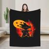Black  White Goku Dragon Ball Flannel Blanket  Soft Durable Bedding Throws For Couch Bed Picnic Bedspread Sofa Bed Cover