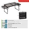 Portable Folding Iron Mesh Camping Table
