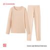 Women's Rabbit Velvet Fleece-Lined Thermal Underwear Set
