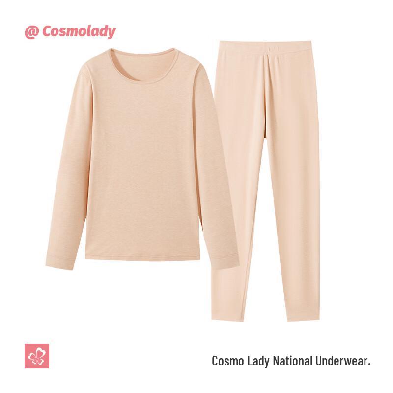 Women's Rabbit Velvet Fleece-Lined Thermal Underwear Set