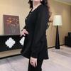 2025 Spring Plus Size Chiffon Lace Casual Shirt - Versatile Fashion for Middle-Aged Women
