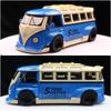 1/32 Scale T1 Minibus Samba JDP Modified Toy Car for Children Diecast Miniature Model Sound & Light Collection Gift Boys
