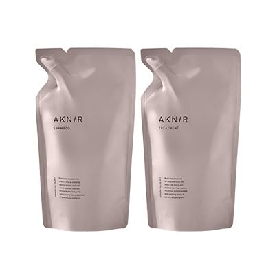 [Refill] AKNIR Official Medicated Hair Shampoo 300ml & Treatment 300g Set Pink (Produced by Rinka) Quasi-drug 2.0 bottles