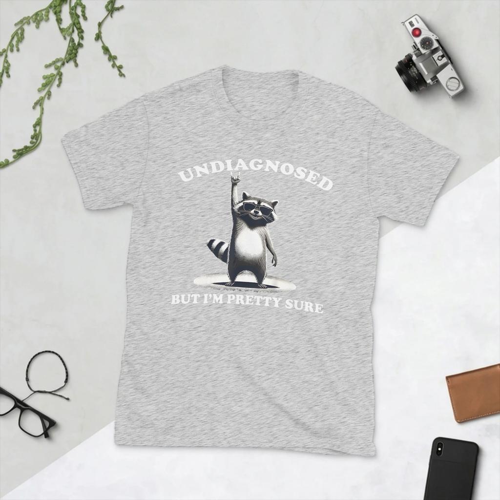 Undiagnostiziert, aber ich bin mir ziemlich sicher Vintage Unisex T-Shirt Vintage Tees Kurzarm O-Ausschnitt T-Shirt Reine Baumwolle 4XL 5XL 6XL Kleidung