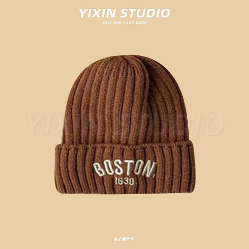 Autumn and Winter Boys and Girls Children's Hats Baby Hats Cute Cartoon Bears Plush Hats Thermal Hats Ear Protectors Knitted Hats
