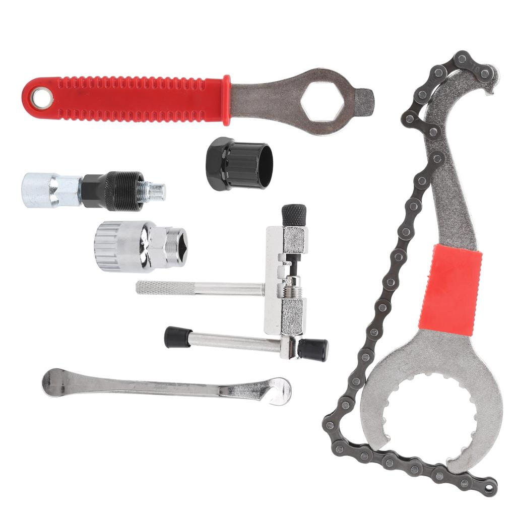 7-częściowy wielofunkcyjny zestaw do demontażu koła zamachowego roweru, zestaw narzędzi do koła łańcuchowego, narzędzie do naprawy roweru(Normalna opona
