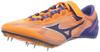 ELITE 2 Track and Field Short Track and Field For Tracks Under 2E X-Blast Shoes, Club, Lightweight, Distance, Spikes, 800m, Orange/Blue, 25.0