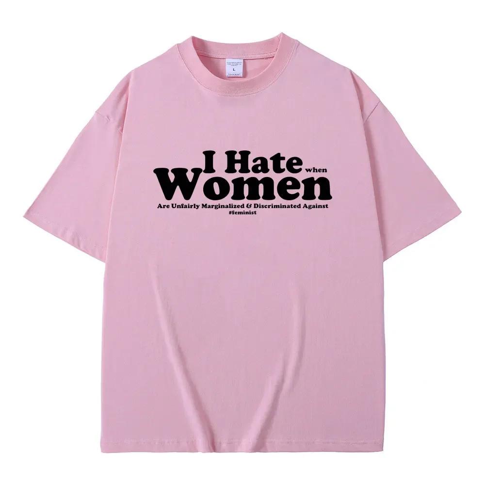 I Hate Wounisex Funny Letter Meme Tshirt Unisex Wounisex Casual Cotton Vintage Short Sleeve T Shirt Unisexs Oversized Crewneck Tshirts Bl