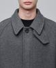 Musinsa Standard Cashmere Blend Oversized Balmacaan Coat [Medium Grey]