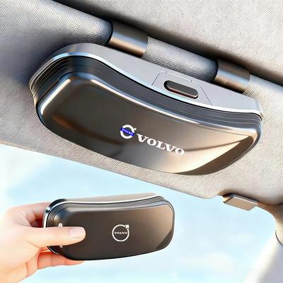 Car Visor Glasses Box Auto Sunglasses Storage Case For Volvo Xc60 Xc90 V40 V60 S60 V50 V90 S80 C40 XC40 V70 XC70 C30 C70.