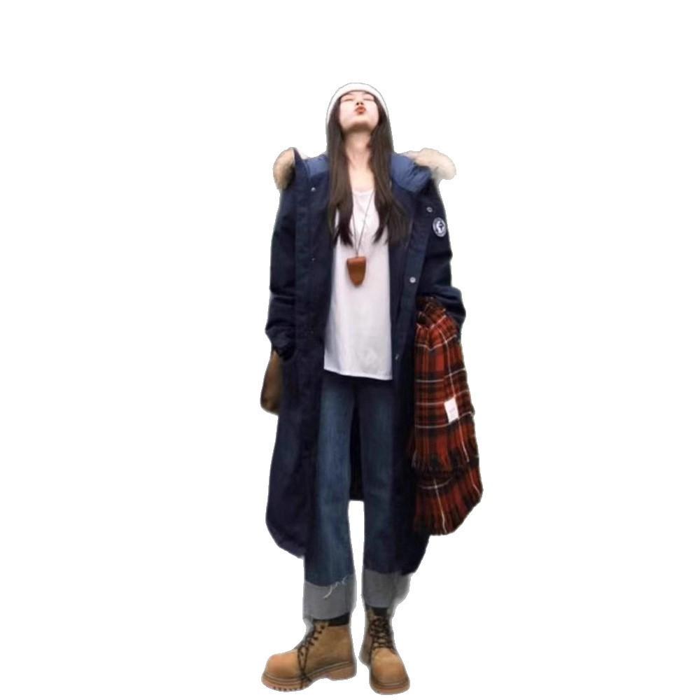 Pie overcomes the tide of women's new cotton-padded clothes in winter, warm and thickened cotton-padded jackets, large fur collar tooling, and lo