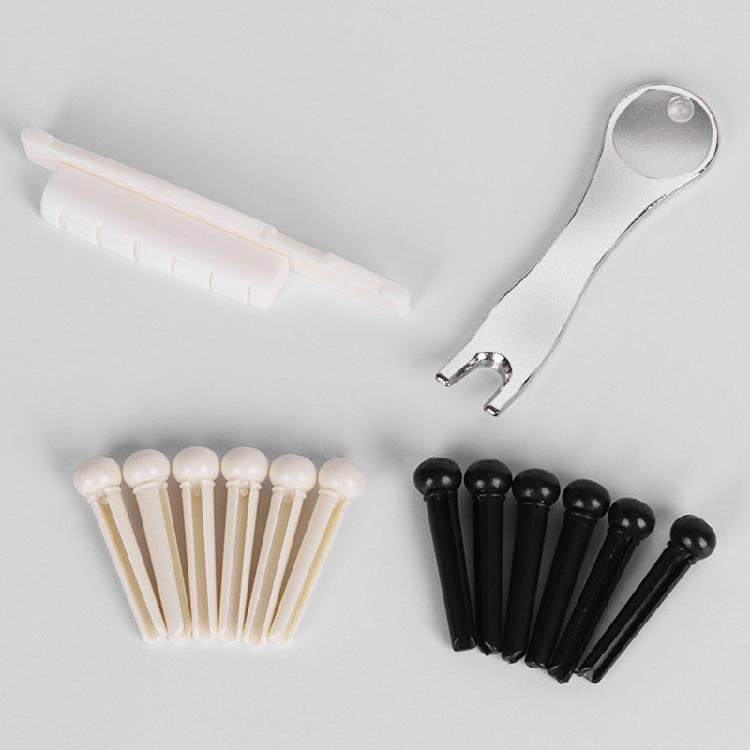 15Pcs/Set Remover Guitar Saddle Nut Set Acoustic Guitar Bridge Pins Nail Puller