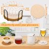 Set of 8 Heat Insulation Pad 4 Colors Placemats Minimalist Coasters  Modern Home Decor