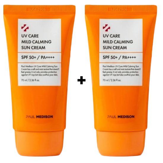 PAUL MEDISON UV Care Sonnencreme Set 70ml x 3 Sorten  (Aufhellende Sonnencreme / Milde Beruhigende Sonnencreme / Aqua Sonnencreme) Mild Calming 2