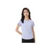 Puma Solid Color Outdoor Casual Sports Crew Neck Short Sleeve T-Shirt Women Tops Light-Purple 674076-61