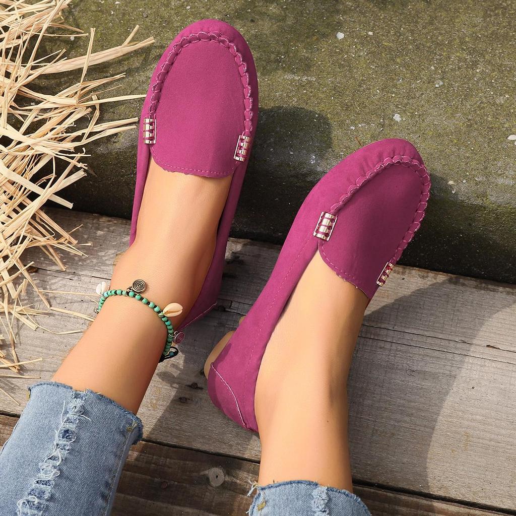 Yeni Kadın Günlük Ayakkabılar İlkbahar Sonbahar Düz Loafer Ayakkabılar Moda Kaymaz Yumuşak Kot Düz Ayakkabılar Zapatos De Mujer Büyük Beden 43