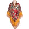 Women's Plus Size Retro Print Shawl Scarf - Large Square Evening Dress Wrap