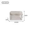 Makeup Organizer Bag For Travel With Breathable Polyester Fabric Large Capacity Compact Travel Cosmetic Case