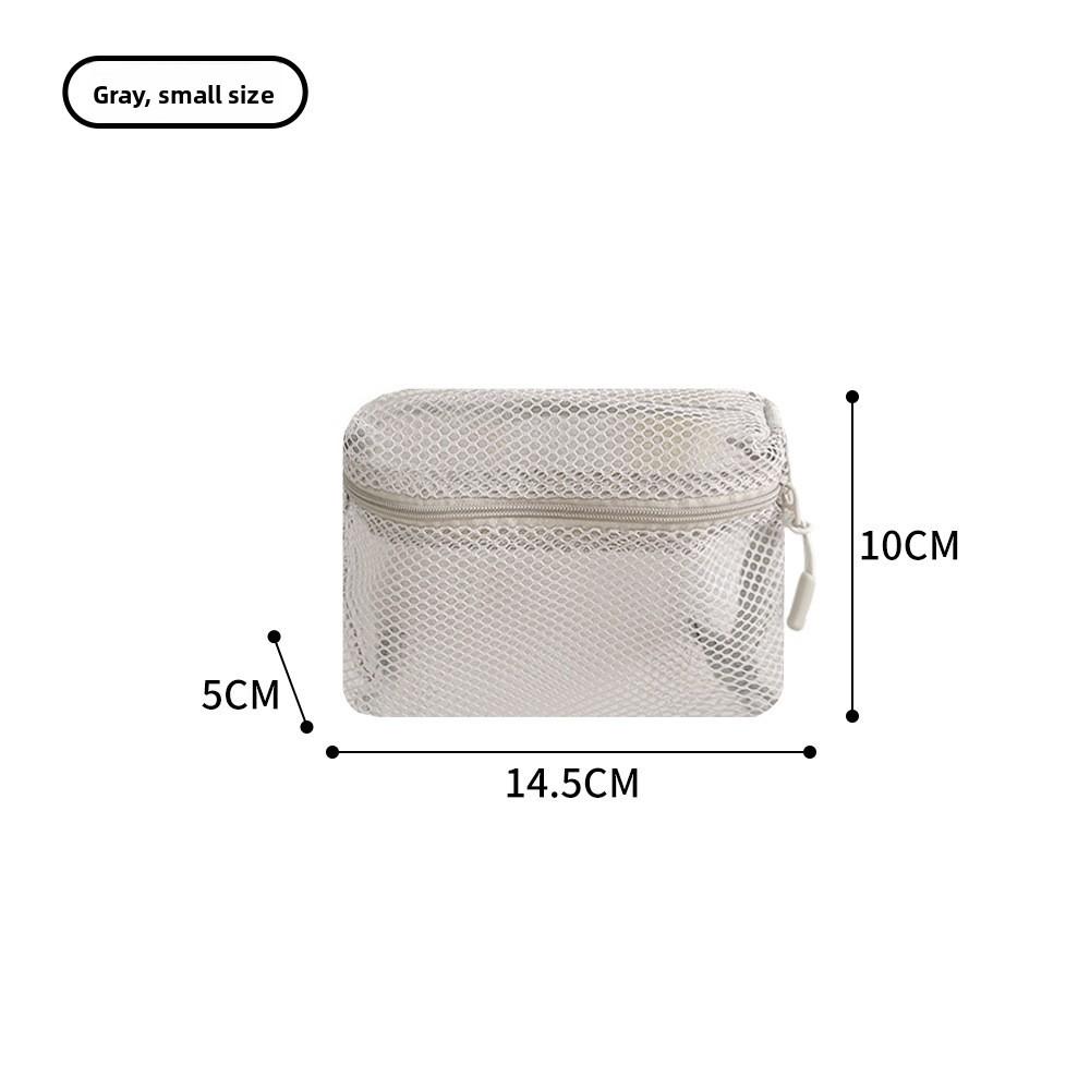 Makeup Organizer Bag For Travel With Breathable Polyester Fabric Large Capacity Compact Travel Cosmetic Case