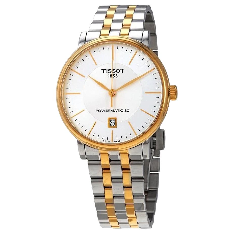 Tissot Carson Automatic Mechanical Movement 50M Water Resistant Watch 40Mm Silver Dial Stainless Steel Bracelet Men watches T122.407.22.031.00