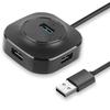 4-in-1 USB 3.0 Hub Splitter: High-Speed Multi-Interface Data Transmission with Instant Read Capability