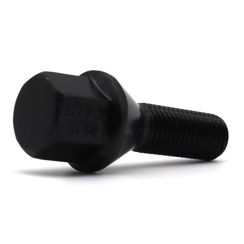 4x Car Alloy Wheel Bolts Lugs Nuts M12x1.5 17mm Hex Black For BMW 1 3 5 7 Series Z1 Z3 Z4 E81 E87 E46 E90 E93 Mini R50 R53 R56