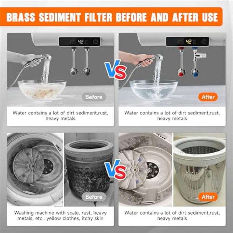 Sediment Water Filter Electric Water Heater Pre-Filter For Washing Machine,Shower,Gardens Water Filter For Washing Machine
