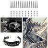30 peças Espigões Cônicos Rebites de Rosca para Jaquetas Pulseiras Acessórios de Vestuário Estilo Punk Decoração Artesanal